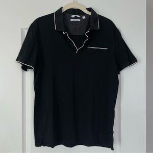 Calvin Klein Black Liquid Touch Short Sleeve Polo Size S Business Casual Golf